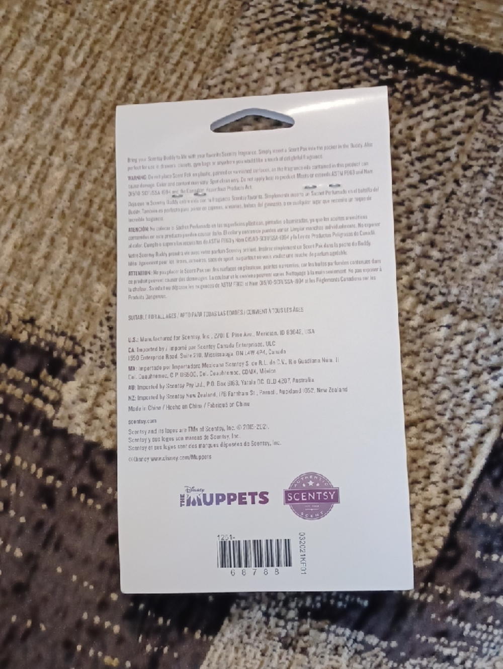 4/$60 New "Disney The Muppets" Scent Pak by Scentsy - Picture 2 of 5